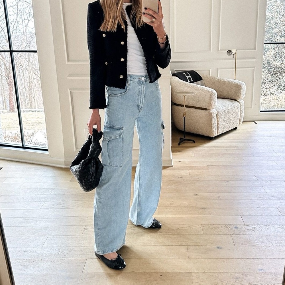 Low Rise Baggy Cargo Jeans